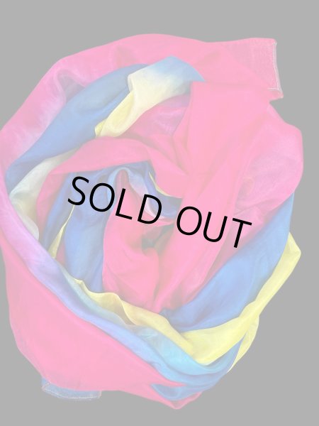 画像2: 5mm habotaiシルクベール☆トリコロール☆イエロー✕レッド✕ブルー☆ (2)