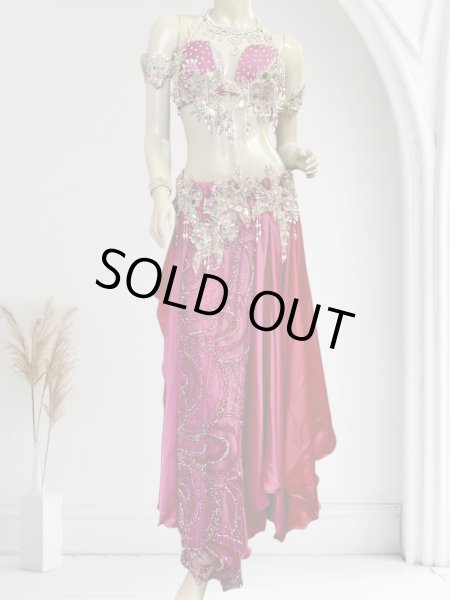 画像1: エジプトAmrオリエンタルコスチューム☆Sweet cherry pink☆ (1)