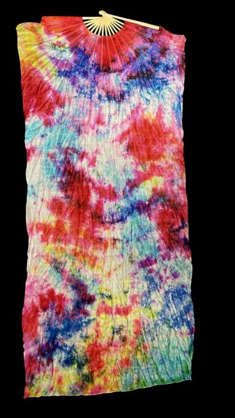 画像2: シルクファンベール（２本セット）/タイダイ☆Mix colors ☆ (2)