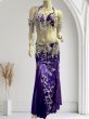 画像1: エジプトAmrオリエンタルコスチューム☆Lilac  purple bloom ☆ (1)