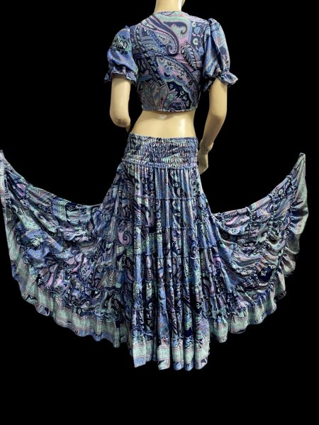 画像3: シルクプリントチョリ&スカートセットVVIII (3)