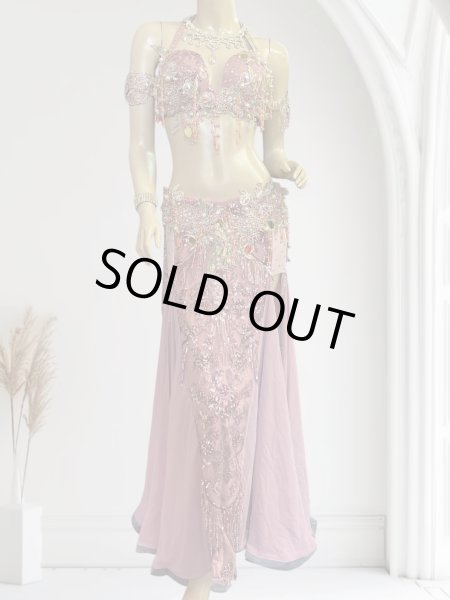 画像1: エジプトAmrオリエンタルコスチューム☆Dreamy smoky pink ☆ (1)