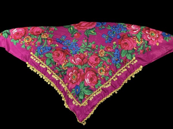 画像3: プリントフラワーコインスカーフ☆Rose pink☆ (3)