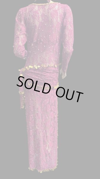 画像4: エジプト製ロマンティックレースサイーディ/ バラディドレス☆Rose ☆ (4)