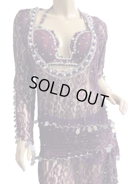 画像3: エジプト製ロマンティックレースサイーディ/ バラディドレス☆Azuki ☆ (3)