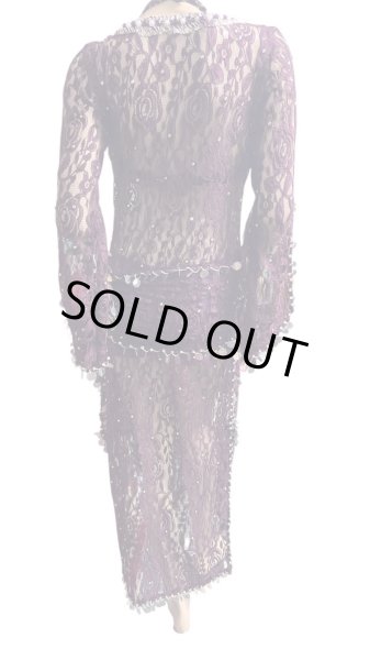 画像4: エジプト製ロマンティックレースサイーディ/ バラディドレス☆Azuki ☆ (4)