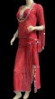 画像2: エジプト製ロマンティックレースサイーディ/ バラディドレス☆Red ☆ (2)