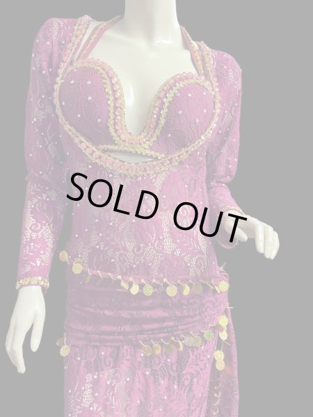 画像2: エジプト製ロマンティックレースサイーディ/ バラディドレス☆Rose ☆ (2)