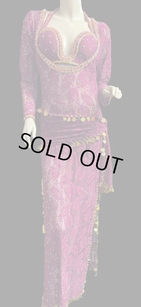 画像1: エジプト製ロマンティックレースサイーディ/ バラディドレス☆Rose ☆ (1)