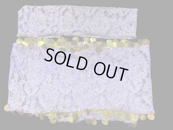 画像4: エジプト製ロマンティックレースサイーディ/ バラディドレス☆lavender ☆ (4)