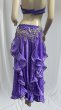 画像4: エジプトオリエンタルコスチューム☆Dark lavender satin brilliant ☆ (4)