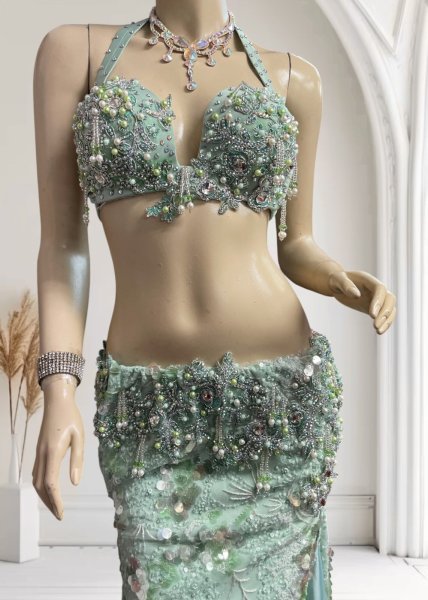 画像3: エジプトオリエンタルコスチューム☆Emerald chic queen ☆ (3)