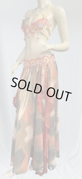 画像2: エジプトオリエンタルコスチューム☆Sahara orange sunset ☆ (2)