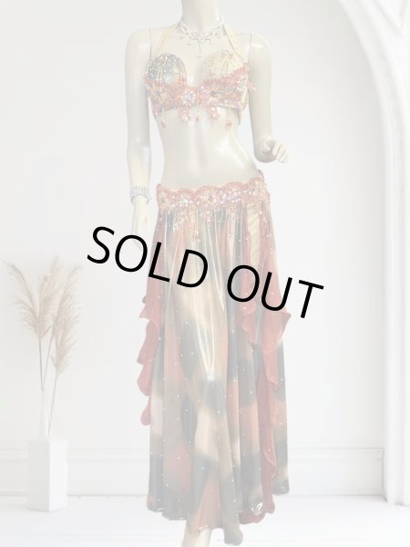 画像1: エジプトオリエンタルコスチューム☆Sahara orange sunset ☆ (1)