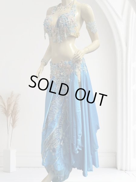 画像4: エジプトAmrオリエンタルコスチューム☆sky blue river flow☆ (4)