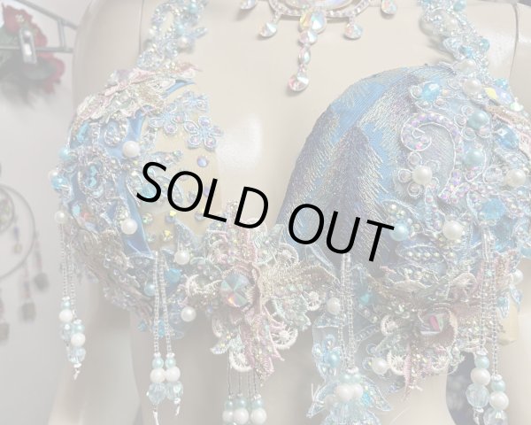 画像5: エジプトAmrオリエンタルコスチューム☆sky blue river flow☆ (5)