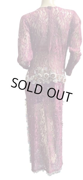 画像2: エジプト製ロマンティックレースサイーディ/ バラディドレス☆rose ☆ (2)