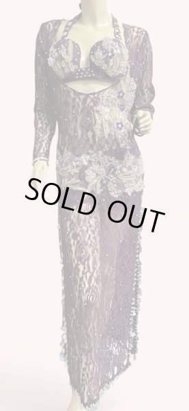 画像1: エジプト製ロマンティックレースサイーディ/ バラディドレス☆ Azuki ☆ (1)