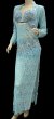 画像3: エジプト製ロマンティックレースサイーディ/ バラディドレス☆sky blue ☆ (3)