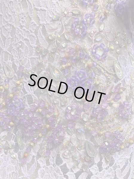 画像5: エジプト製ロマンティックレースサイーディ/ バラディドレス☆Lavender ☆ (5)