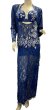 画像1: エジプト製ロマンティックレースサイーディ/ バラディドレス☆royal blue ☆ (1)