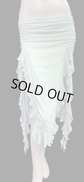 画像1: ストレッチフリルスリットスカート☆Red☆ (1)