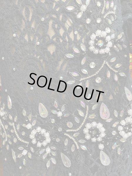 画像5: エジプト製ロマンティックレースサイーディ/ バラディドレス☆black ☆ (5)