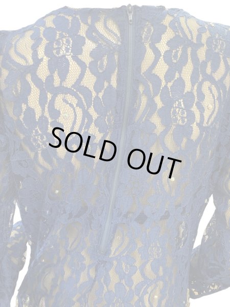 画像6: エジプト製ロマンティックレースサイーディ/ バラディドレス☆royal blue ☆ (6)