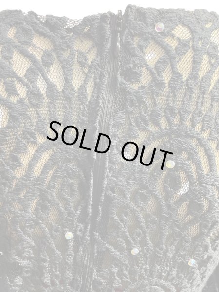 画像6: エジプト製ロマンティックレースサイーディ/ バラディドレス☆black ☆ (6)