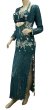 画像2: エジプト製ロマンティックレースサイーディ/ バラディドレス☆dark green ☆ (2)
