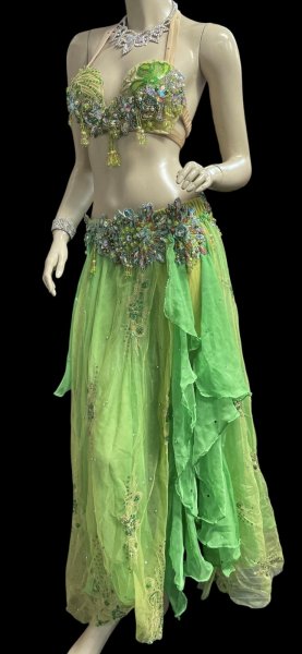 画像3: エジプトオリエンタルコスチューム ☆elegant lime green☆ (3)