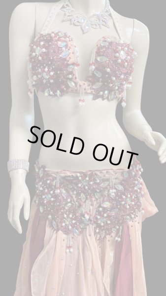 画像2: エジプトオリエンタルコスチューム ☆red wine orange celebration ☆ (2)