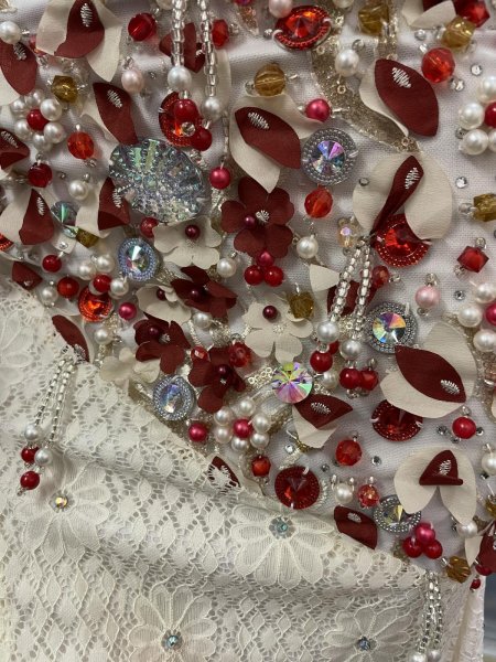 画像6: エジプトオリエンタルコスチューム ☆elegant white red flower ☆ (6)