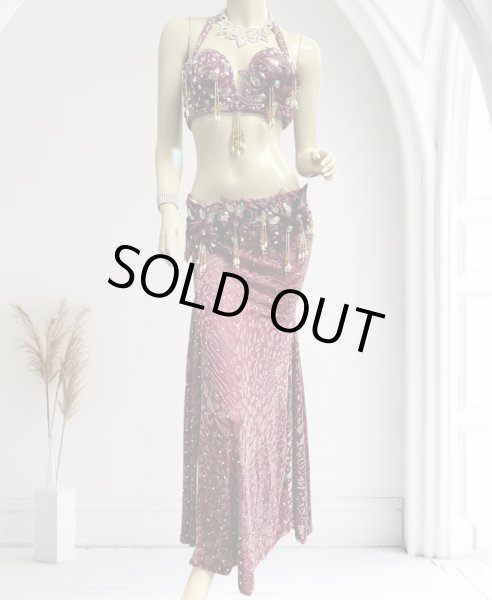 画像1: エジプトオリエンタルコスチューム  ☆red wine golden dream☆ (1)