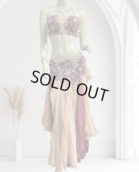 画像1: エジプトオリエンタルコスチューム ☆red wine orange celebration ☆ (1)