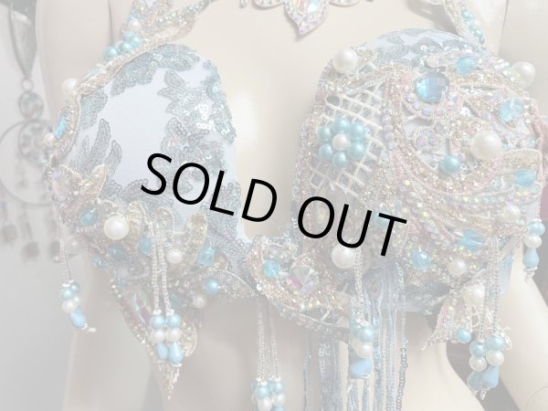 画像6: エジプトAmrオリエンタルコスチューム☆Crystal aqua blue Lemon ☆ (6)