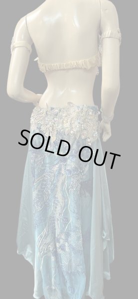 画像4: エジプトAmrオリエンタルコスチューム☆smooth Celeste blue☆ (4)