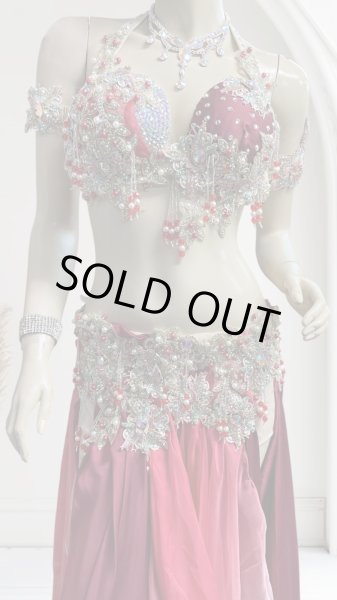 画像2: エジプトAmrオリエンタルコスチューム☆Sparkle  red passion ☆ (2)