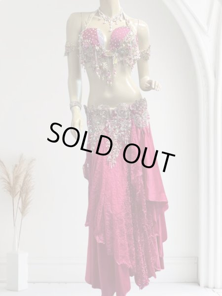 画像1: エジプトAmrオリエンタルコスチューム☆lace pink nesting queen ☆ (1)