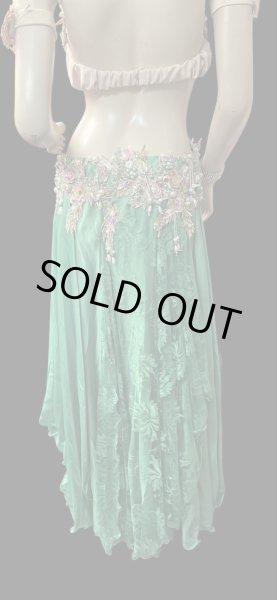 画像4: エジプトAmrオリエンタルコスチューム☆Mate lace green ☆ (4)