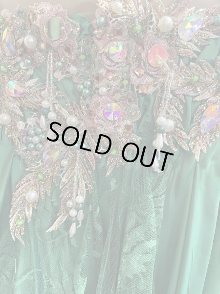 画像6: エジプトAmrオリエンタルコスチューム☆Mate lace green ☆ (6)