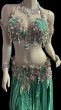 画像2: エジプトAmrオリエンタルコスチューム☆Mate lace green ☆ (2)