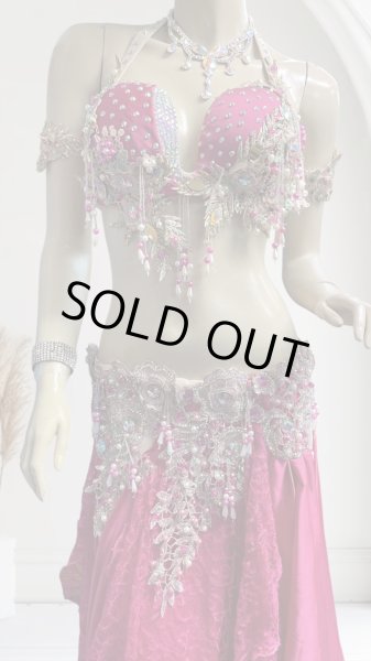 画像2: エジプトAmrオリエンタルコスチューム☆lace pink nesting queen ☆ (2)