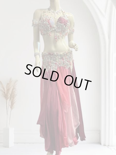 画像1: エジプトAmrオリエンタルコスチューム☆Sparkle  red passion ☆ (1)