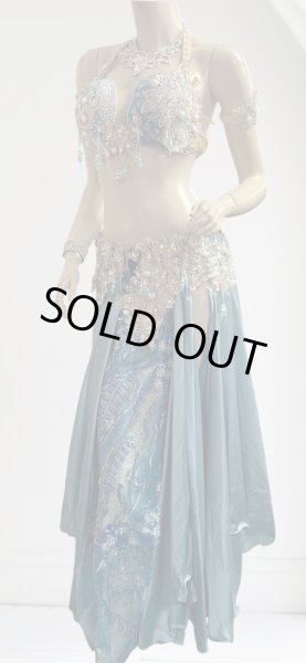 画像3: エジプトAmrオリエンタルコスチューム☆smooth Celeste blue☆ (3)