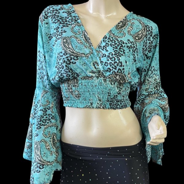 画像1: プリントパフスリーブチョリXXIII (1)