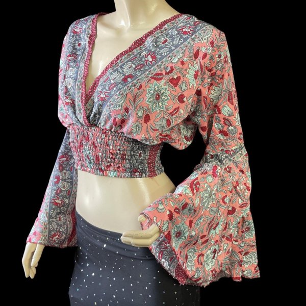 画像2: プリントパフスリーブチョリXXVIIII (2)