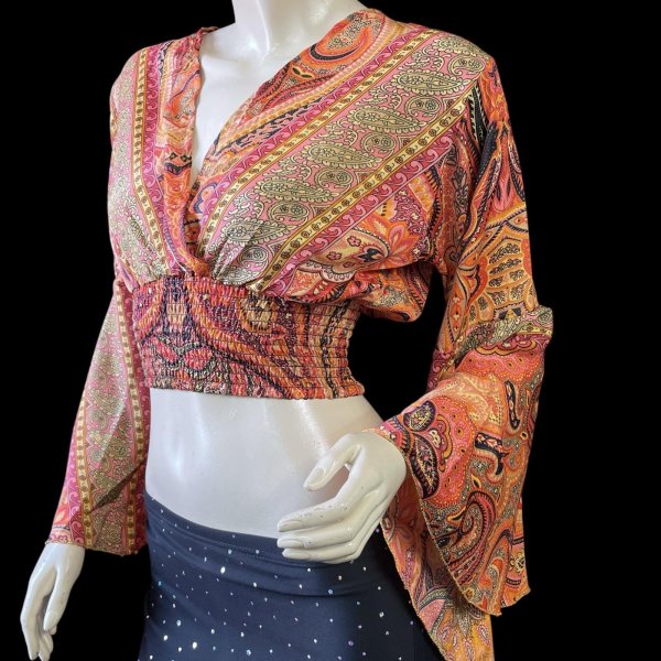 画像2: プリントパフスリーブチョリXXV (2)