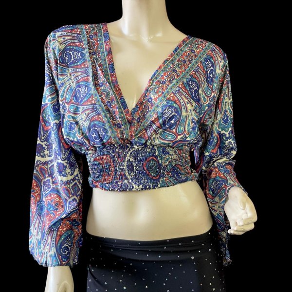 画像1: プリントパフスリーブチョリXXVIII (1)