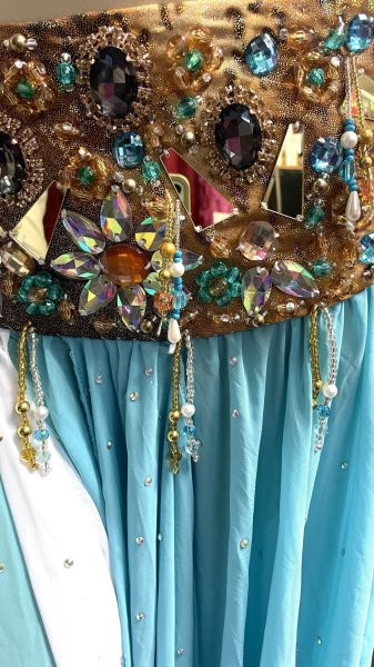 画像5: エジプトオリエンタルコスチューム ☆gold turquoise  celebration ☆ (5)